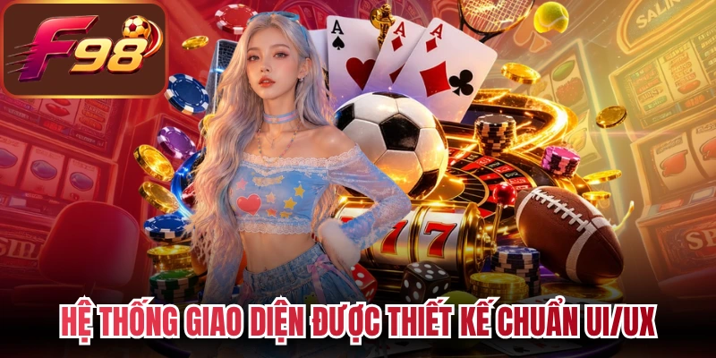 Hệ thống giao diện được thiết kế chuẩn UI/UX